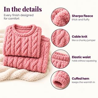 Verolyn sherpa fleece lounge set – view 3