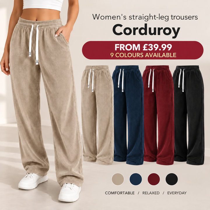 Verolyn - Straight Leg Corduroy Joggers