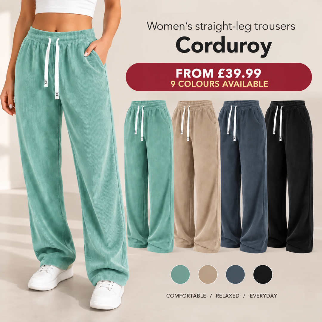Verolyn - Straight Leg Corduroy Joggers