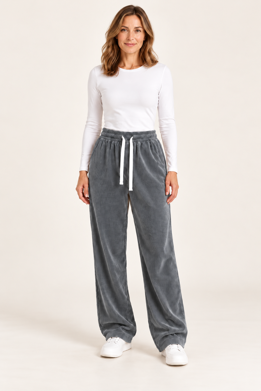 Verolyn - Straight Leg Corduroy Joggers