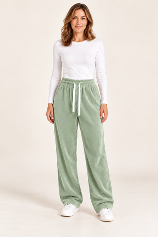 Verolyn - Straight Leg Corduroy Joggers