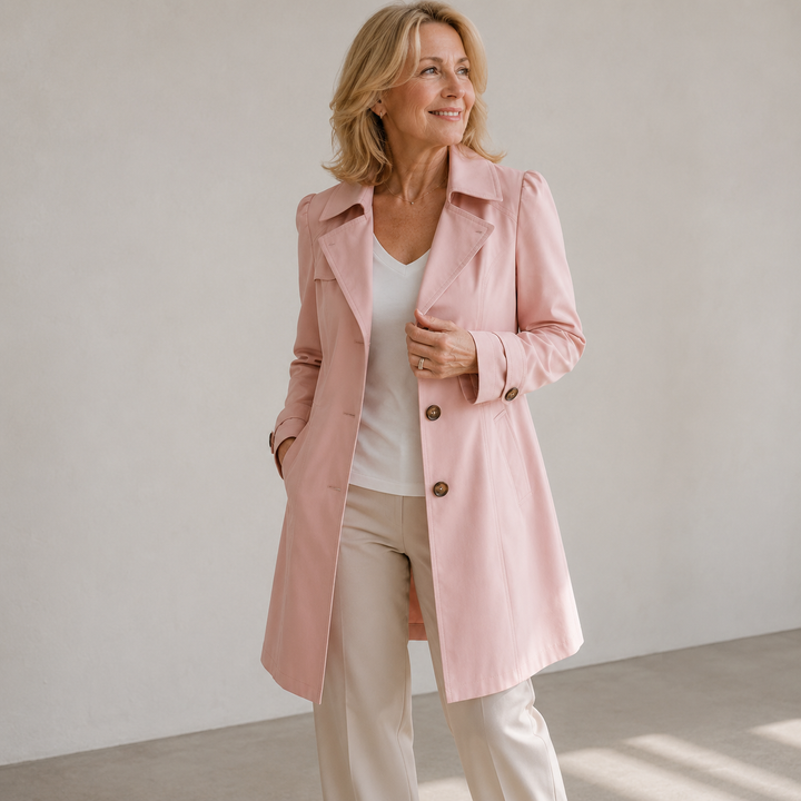 Belted Vintage Trench Coat in Beige — VerolynBoutique