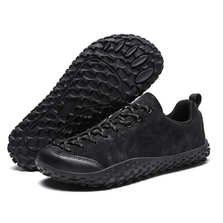 Waterproof Wide-Toe Walking Shoes in Black — VerolynBoutique