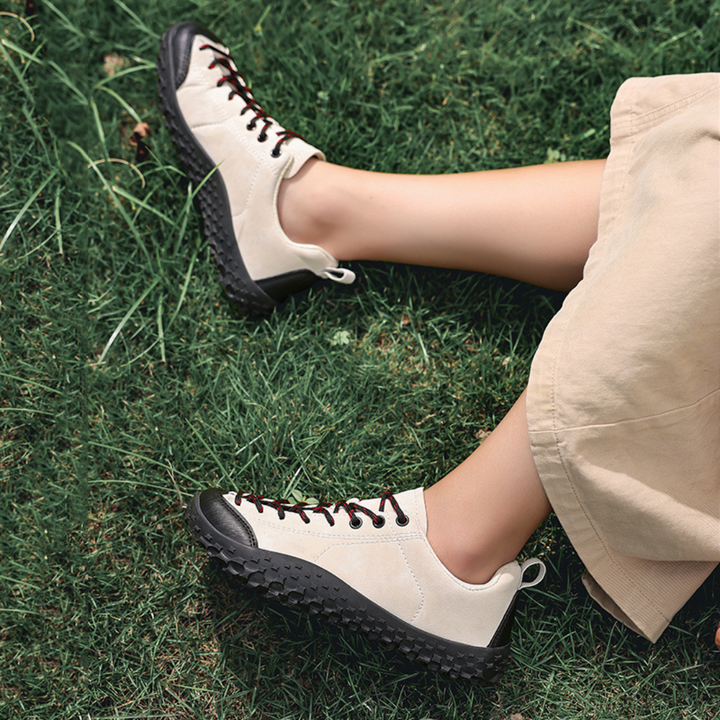 Waterproof Wide-Toe Walking Shoes in White — VerolynBoutique