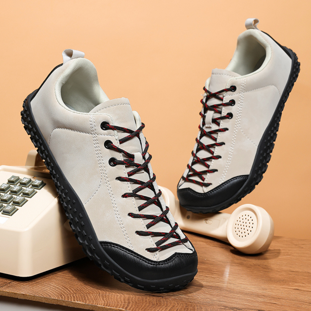 Waterproof Wide-Toe Walking Shoes in White — VerolynBoutique