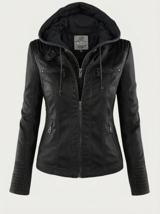Verolyn classic leather-look jacket – view 4
