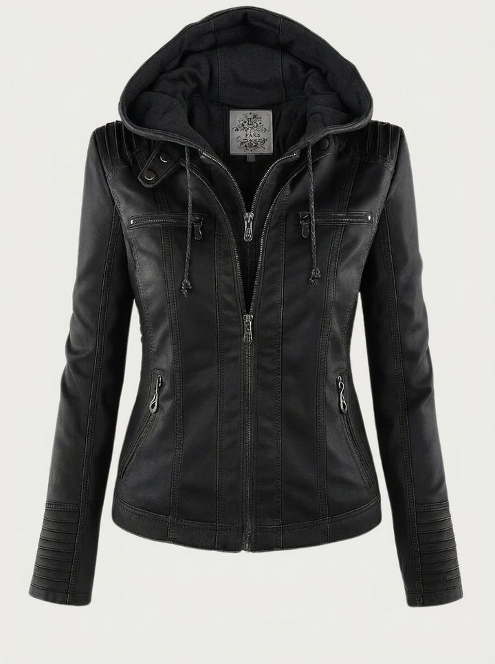 Verolyn classic leather-look jacket – view 4