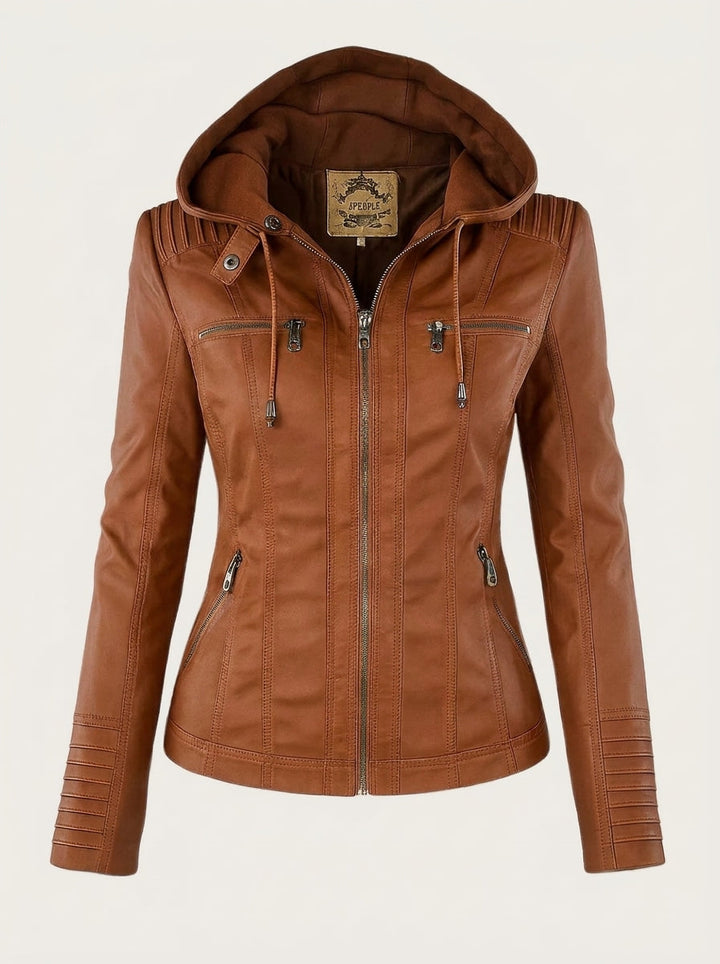 Verolyn classic leather-look jacket – view 2