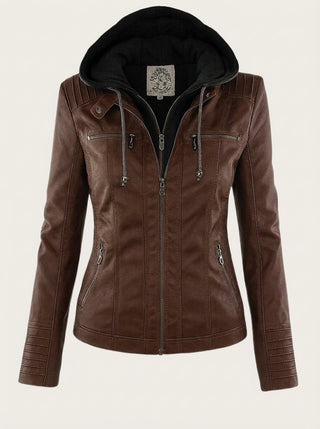 Verolyn classic leather-look jacket – view 3