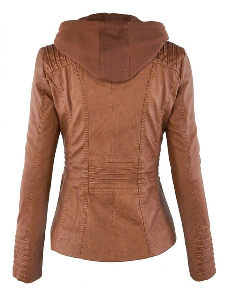 Verolyn classic leather-look jacket – view 5