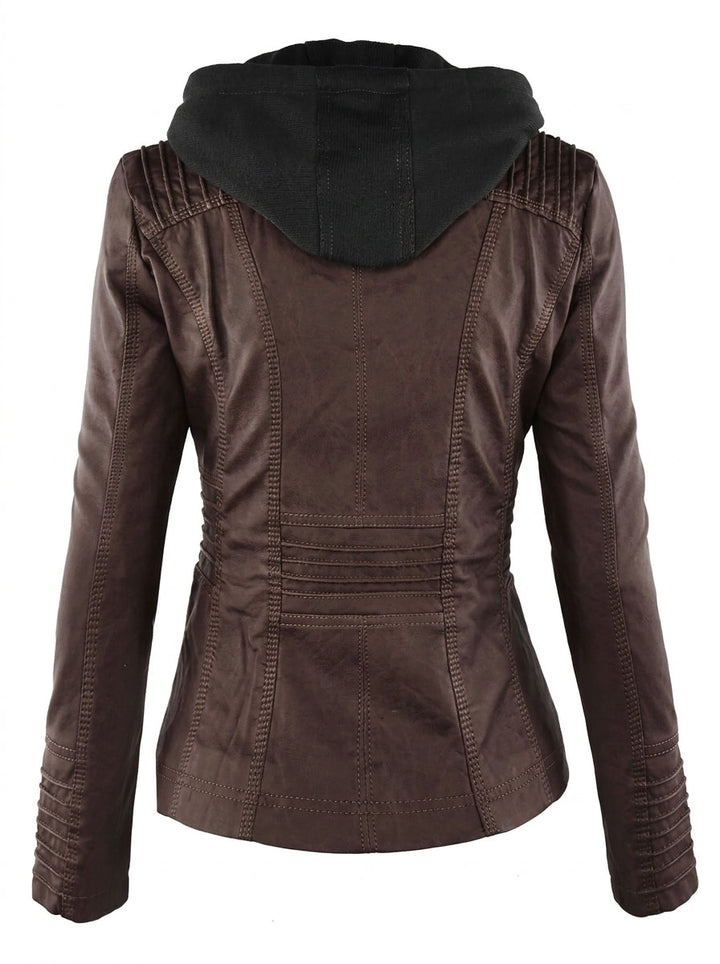 Verolyn classic leather-look jacket – view 6