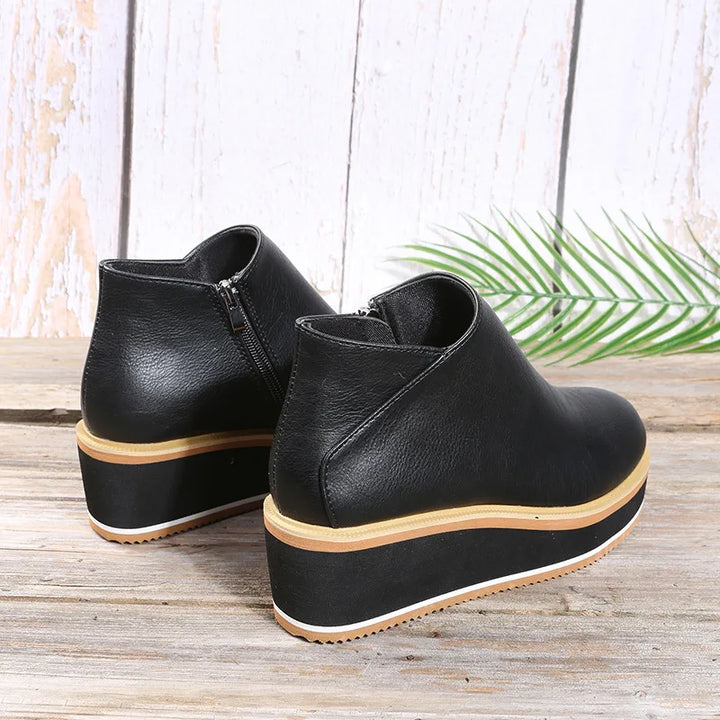 Verolyn side zip wedge ankle boots – view 8