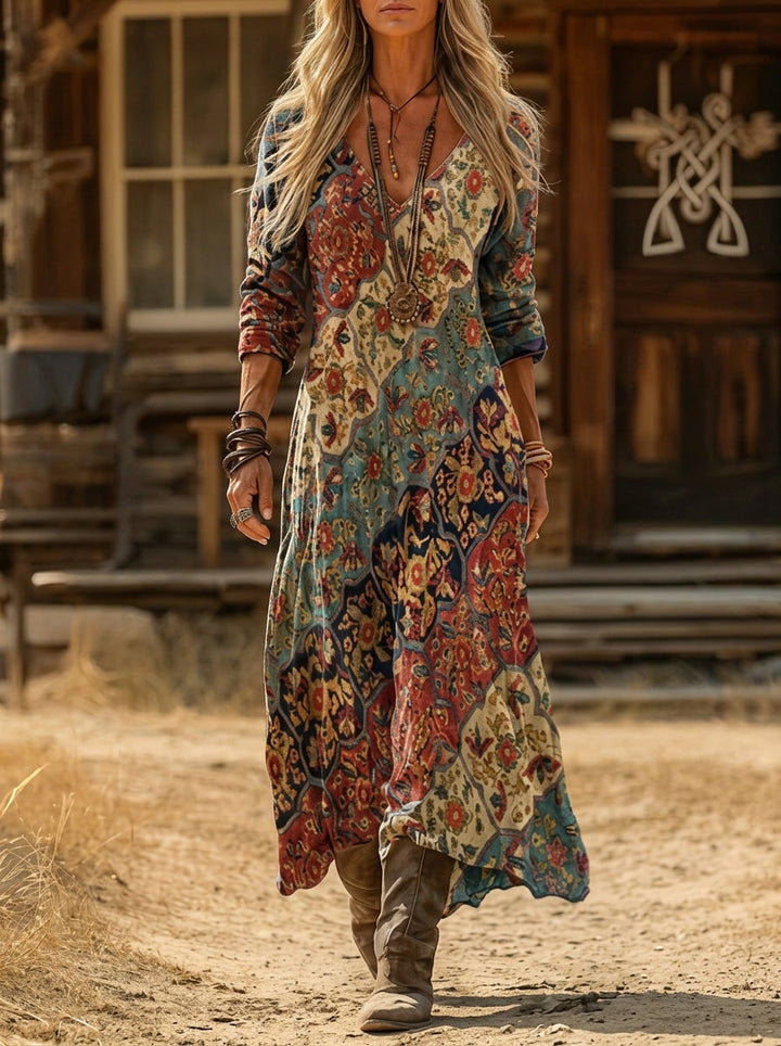Verolyn flowing colourful maxi dress