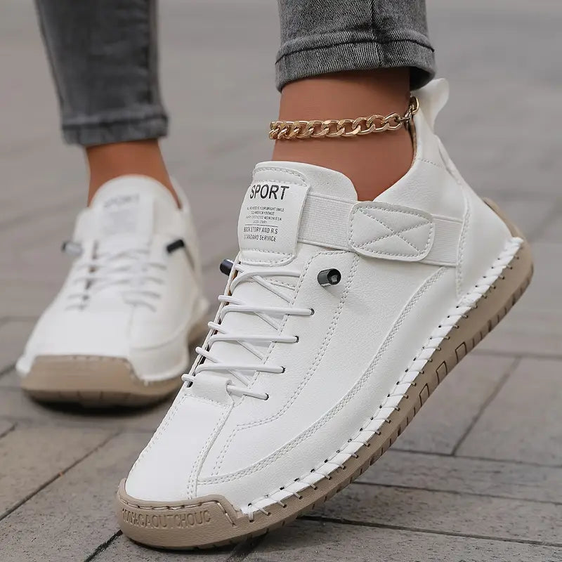 Slip-On Comfort Sneakers in White — VerolynBoutique
