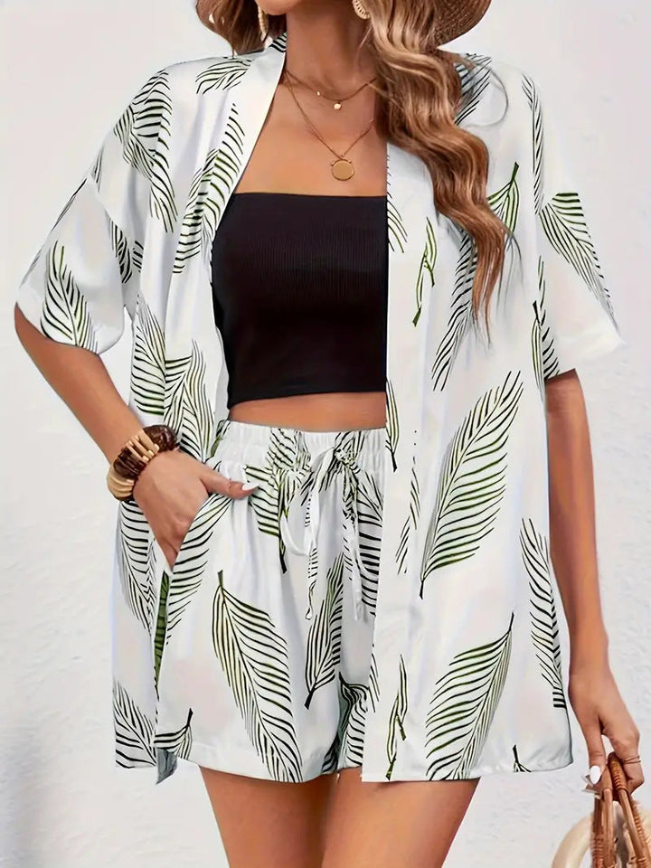 Verolyn - Floral Top &amp; Shorts Set