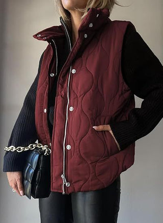 Verolyn - Button-Up Puffer Vest