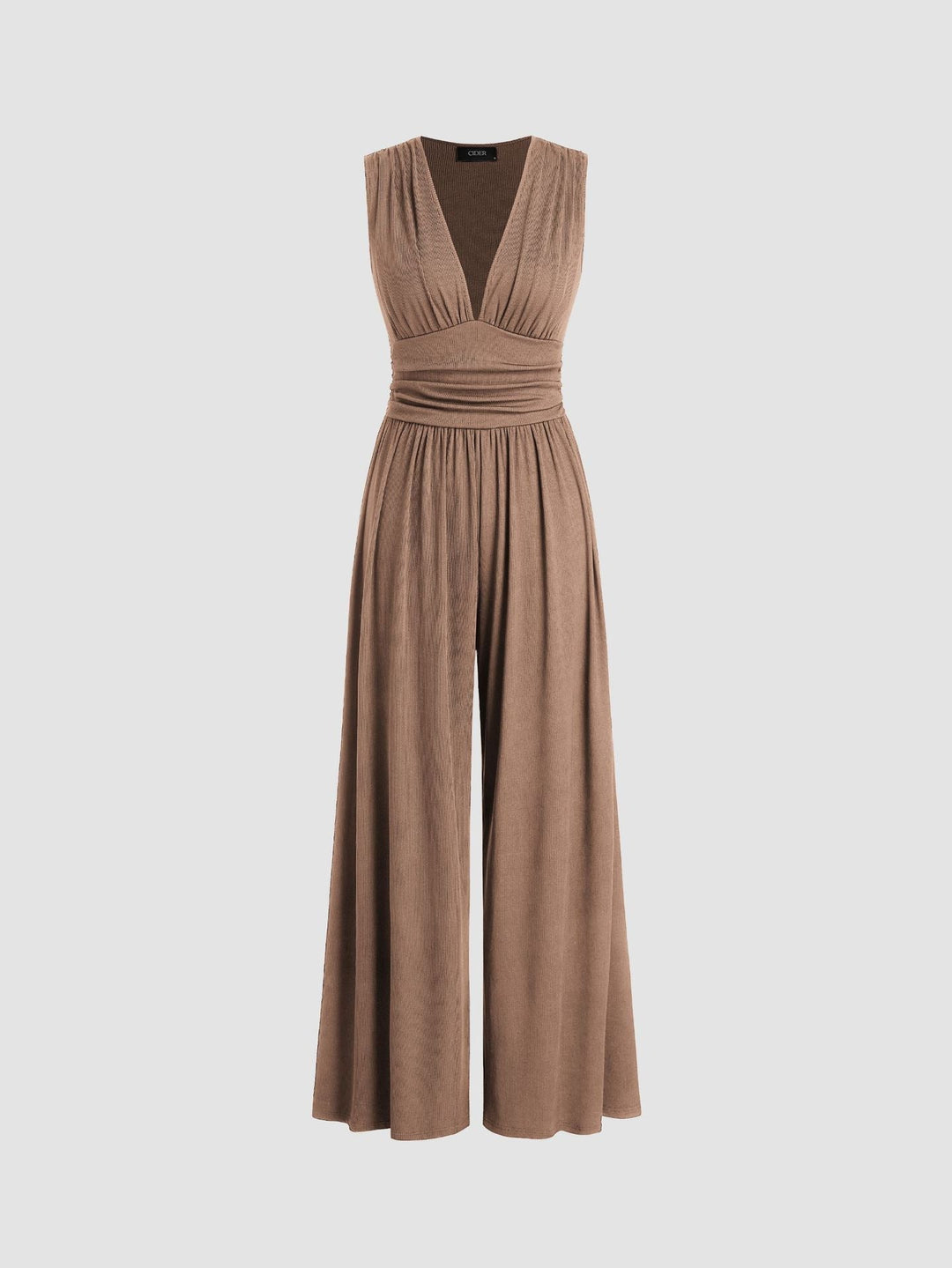 Verolyn - Classic Sleeveless Wide-Leg Jumpsuit