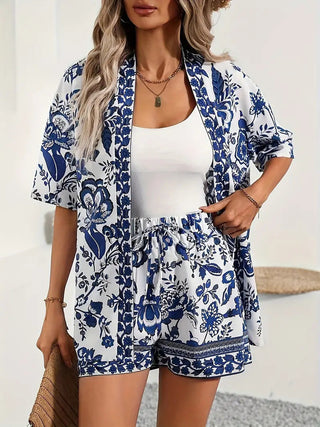 Verolyn - Floral Top &amp; Shorts Set