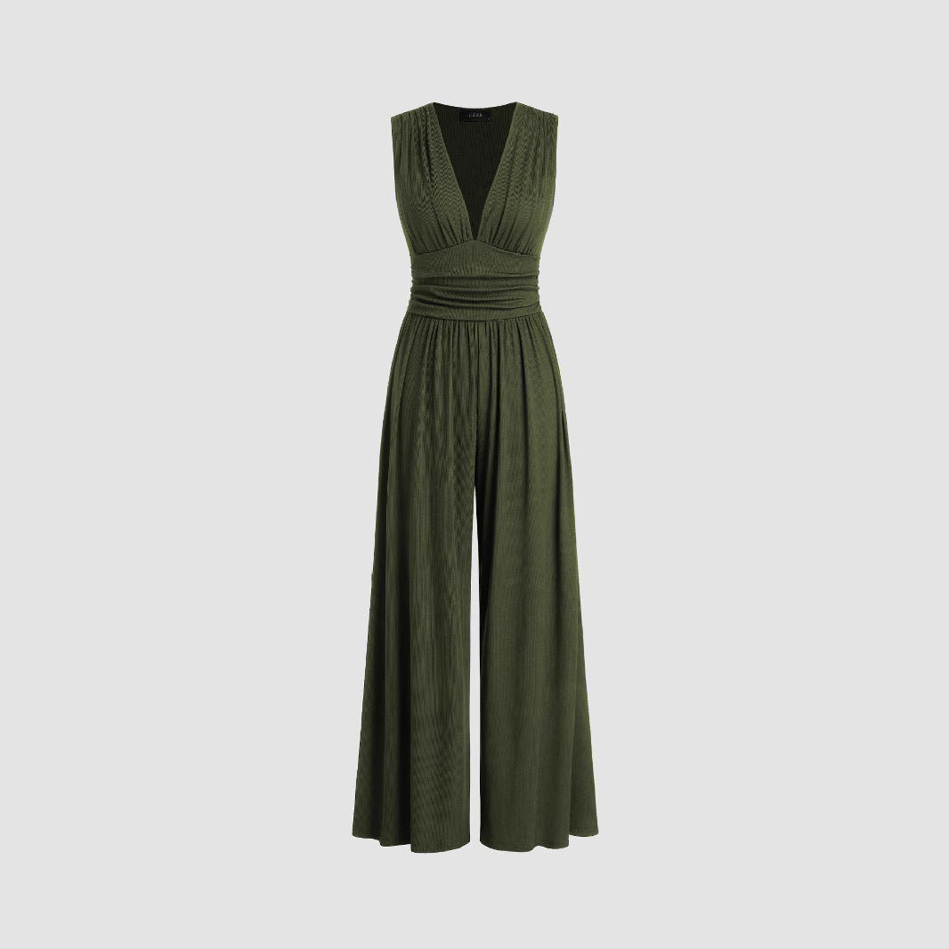 Verolyn - Ruched Casual Jumpsuit