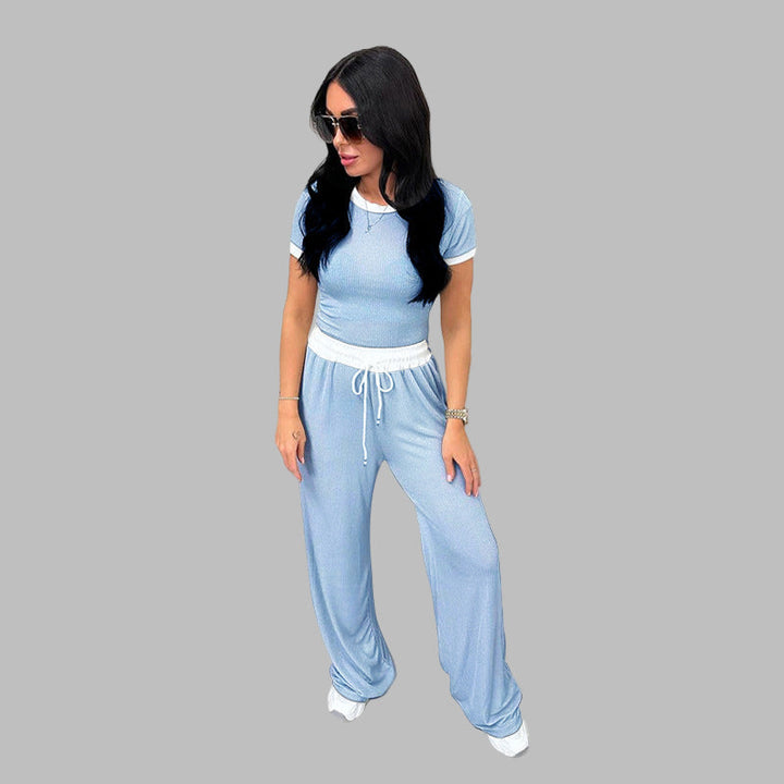 Verolyn - Short Sleeve Wide Leg Set