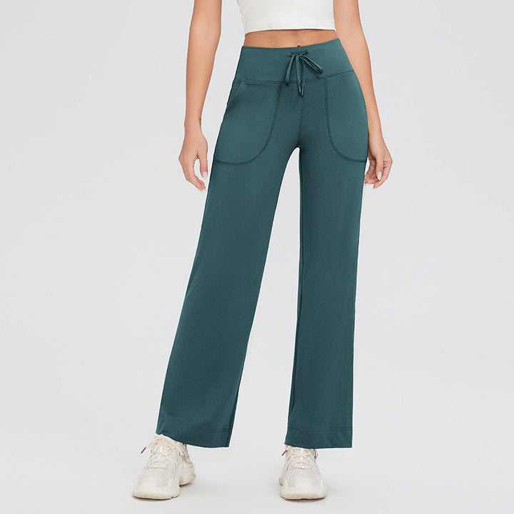 Patch Pocket Wide Leg Trousers in Blackish Green — VerolynBoutique