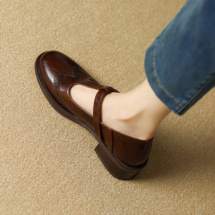 Verolyn cushioned t-strap block heel mary janes – view 2