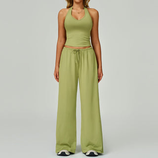 Verolyn - Crop Tank &amp; Wide-Leg Trouser Set