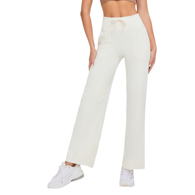 Patch Pocket Wide Leg Trousers in Ivory — VerolynBoutique