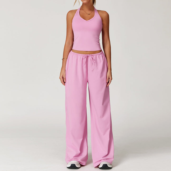 Verolyn - Crop Tank &amp; Wide-Leg Trouser Set