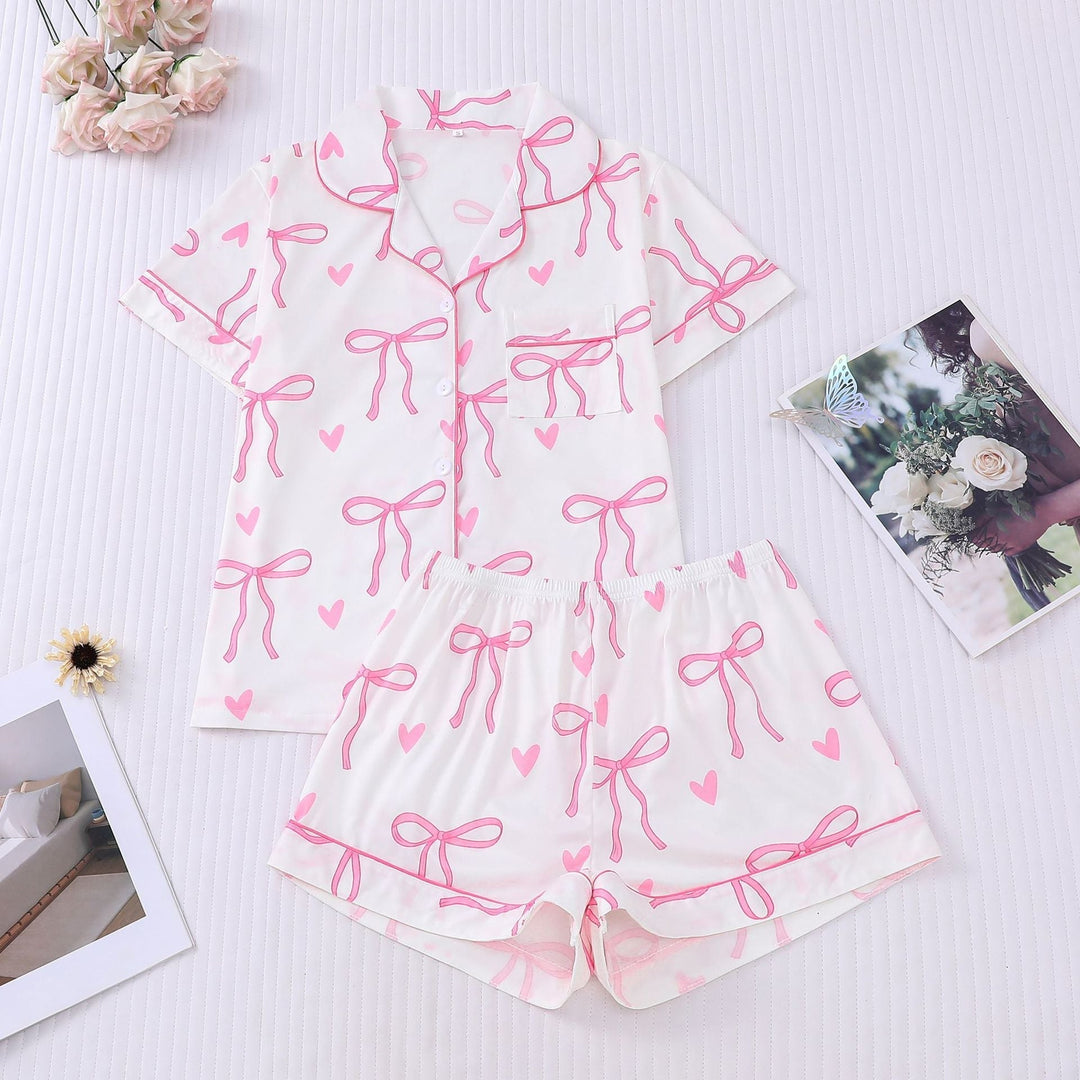 Verolyn - Crop Shirt Short Pyjama Set