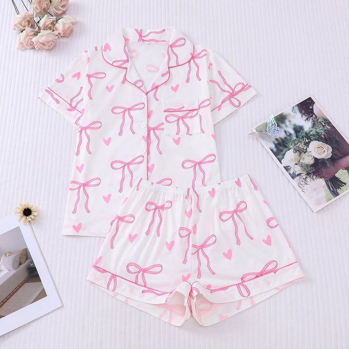 Verolyn - Crop Shirt Short Pyjama Set