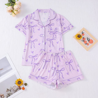 Verolyn - Crop Shirt Short Pyjama Set
