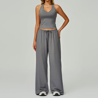 Verolyn - Crop Tank &amp; Wide-Leg Trouser Set