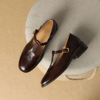 Verolyn cushioned t-strap block heel mary janes – view 7