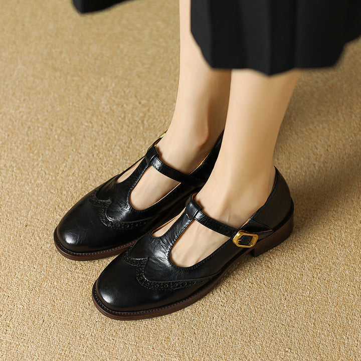 Verolyn cushioned t-strap block heel mary janes – view 8