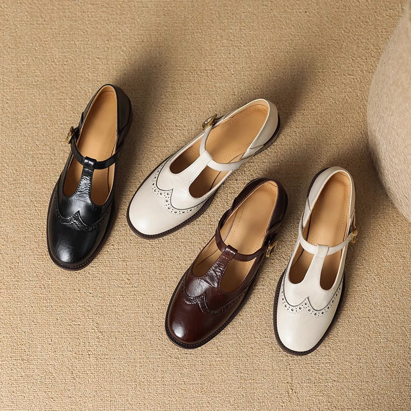 Verolyn cushioned t-strap block heel mary janes – view 9