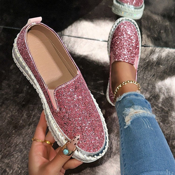 Verolyn - Glitter Slip-On Loafers