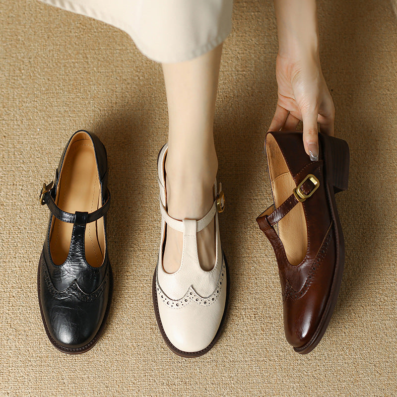 Verolyn cushioned t-strap block heel mary janes – view 10