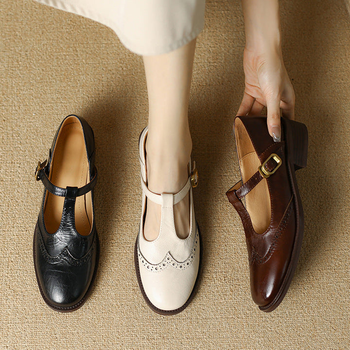 Verolyn cushioned t-strap block heel mary janes – view 10