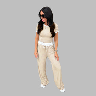 Verolyn - Short Sleeve Wide Leg Set