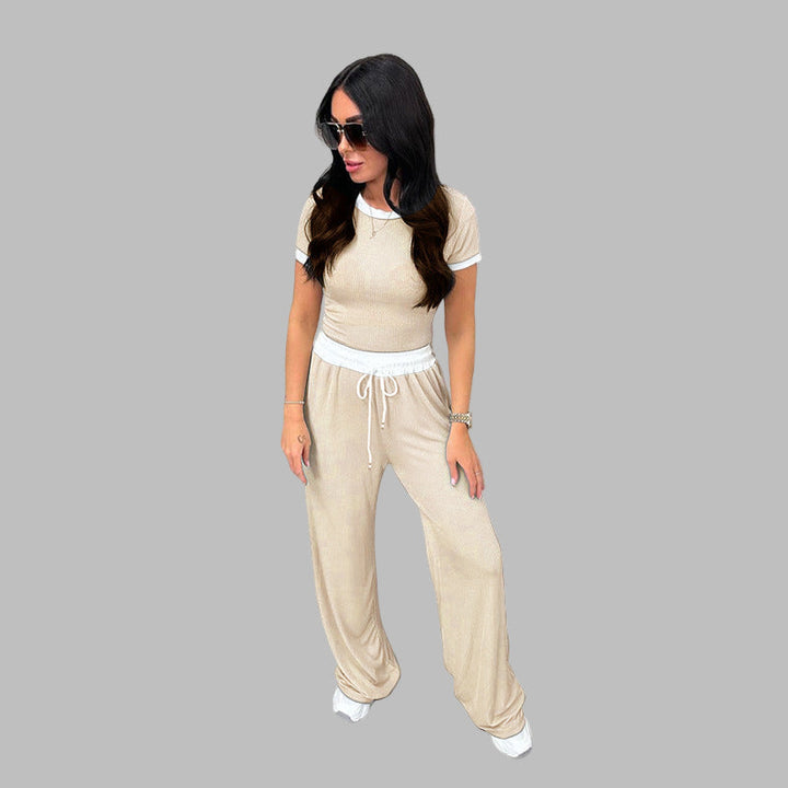 Verolyn - Short Sleeve Wide Leg Set