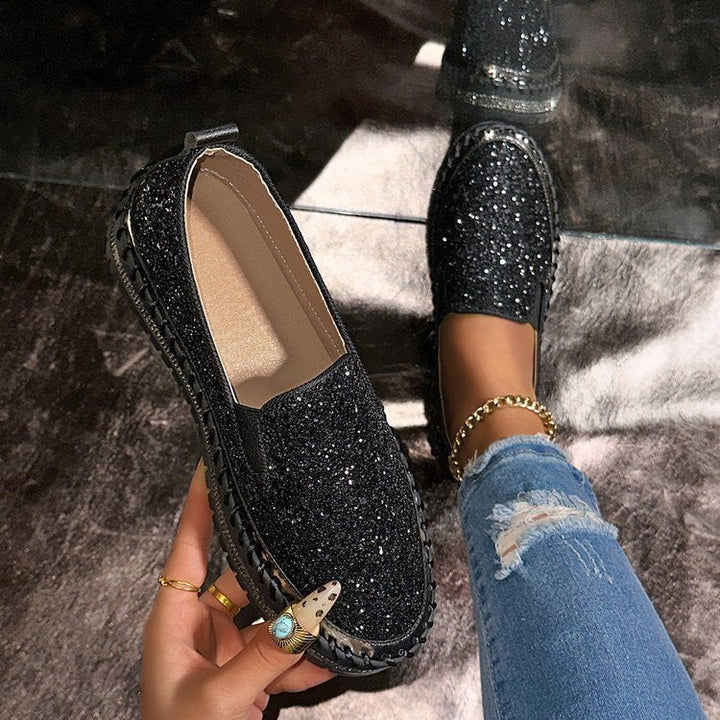 Verolyn - Glitter Slip-On Loafers