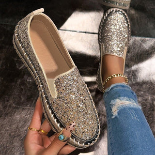 Verolyn - Glitter Slip-On Loafers