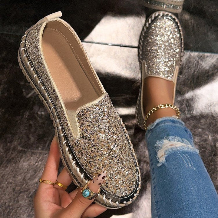 Verolyn - Glitter Slip-On Loafers