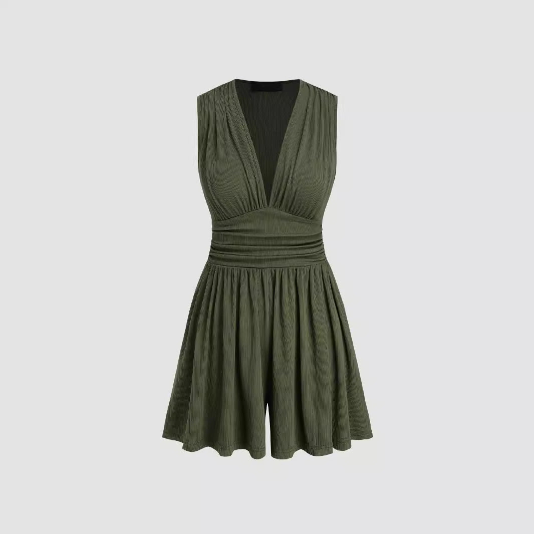 Verolyn - V-Neck Overall Romper