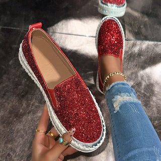 Verolyn - Glitter Slip-On Loafers