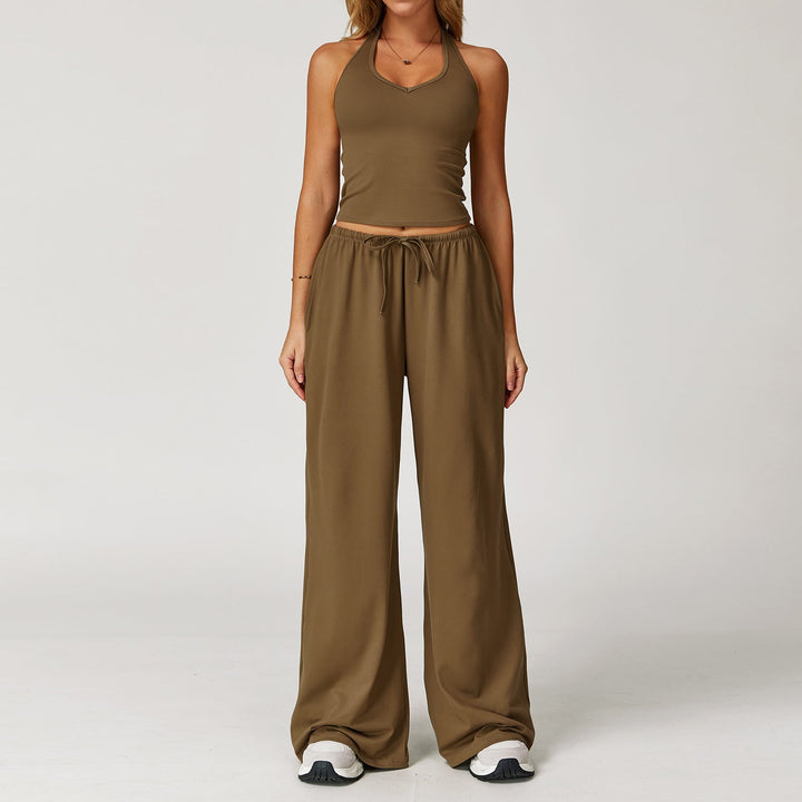 Verolyn - Crop Tank &amp; Wide-Leg Trouser Set