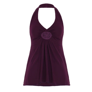 Basic Halter Neck Tank Top in Purple — VerolynBoutique