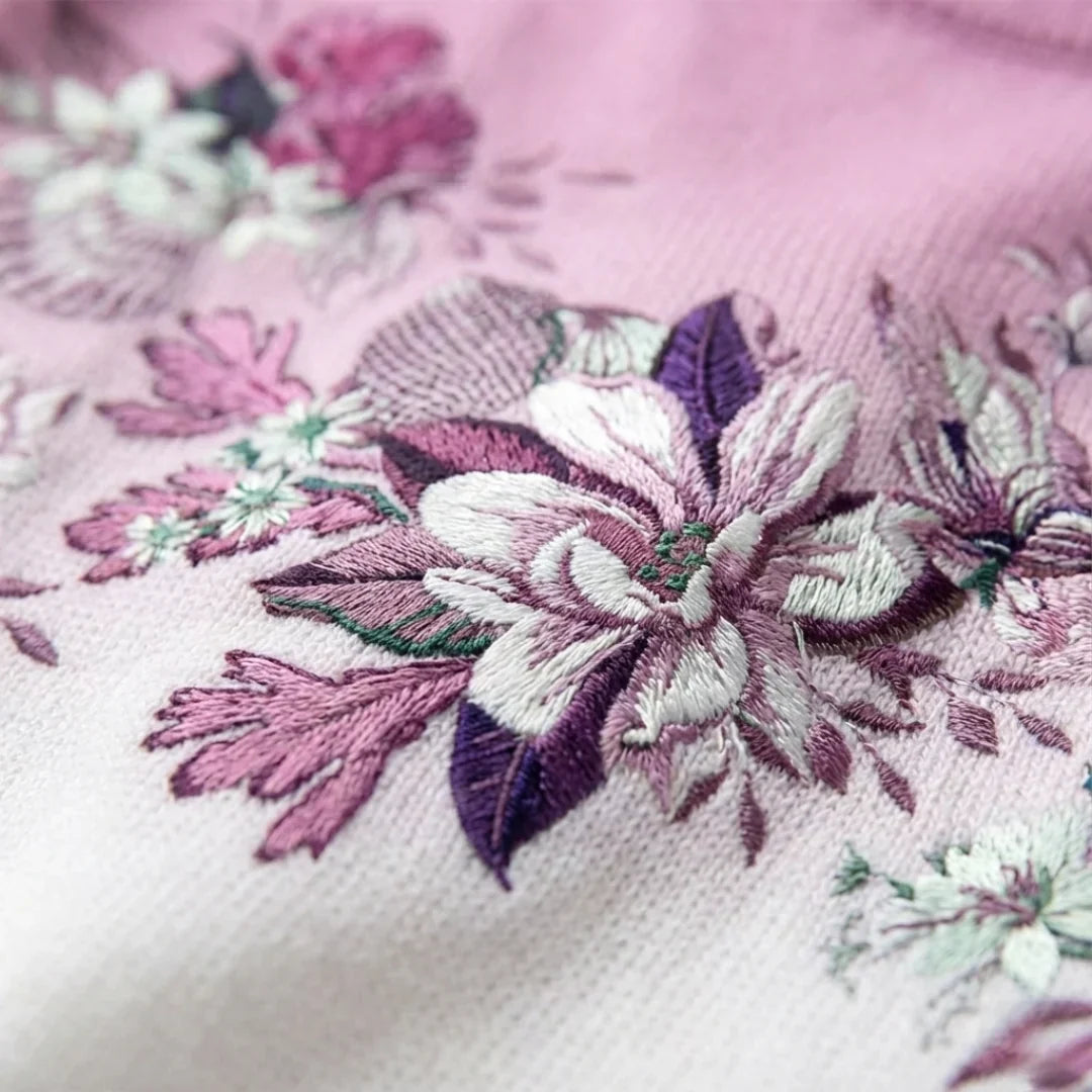 Verolyn floral cotton turtleneck jumper – view 2