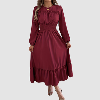 Verolyn - Ruffled Hem Midi Dress